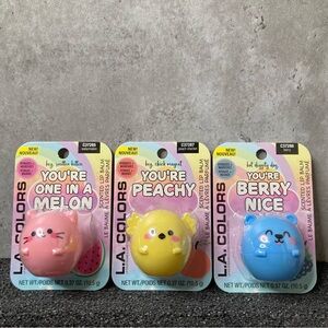 L.A. COLORS Scented Lip Balm Set of 3